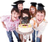 Congrats Grad Cake Topper - Black Glitter 2025 with Graduation Cap - 2025 Graduation Party Decorations