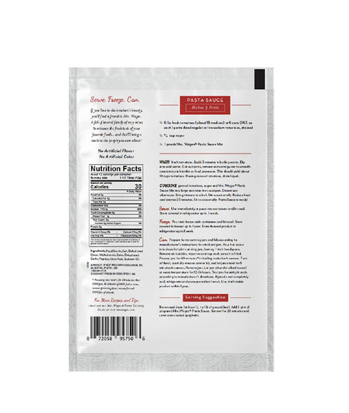 Mrs. Wages Pasta Sauce Canning Mix - 5 Ounce (Pack of 6)