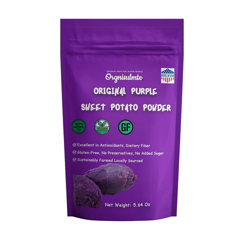 Orgnisulmte Original Purple Sweet Potato Powder, 100% Pure Natural Premium for Food Coloring, 5.64Oz