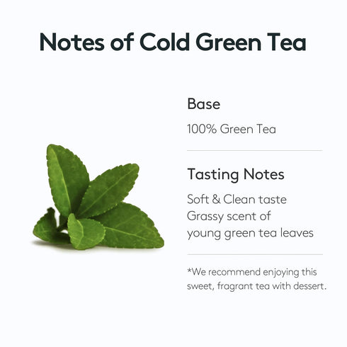 OSULLOC Cold Green Tea - Stick-Type in Pouch Package, Premium Organic Pure Tea from Jeju, 20 count