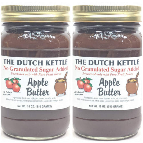 Generic The Dutch Kettle Amish Homemade Style SUGAR FREE Apple Butter 2-18 Ounce