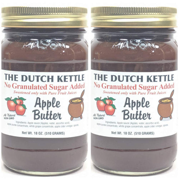Generic The Dutch Kettle Amish Homemade Style SUGAR FREE Apple Butter 2-18 Ounce