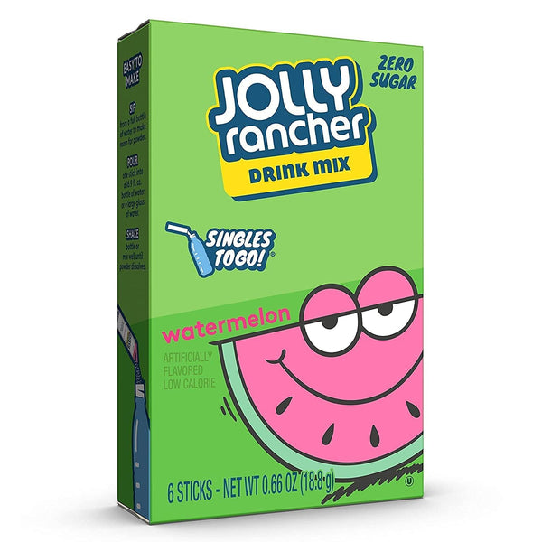 Jolly Rancher Watermelon Singles To Go Drink Mix, 6 CT (Pack of