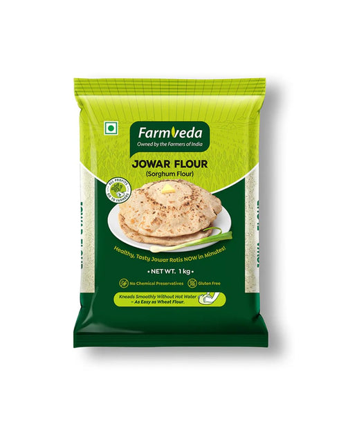 Farm Veda Jowar Flour (Sorghum Flour) - 1 kg | Millet flour