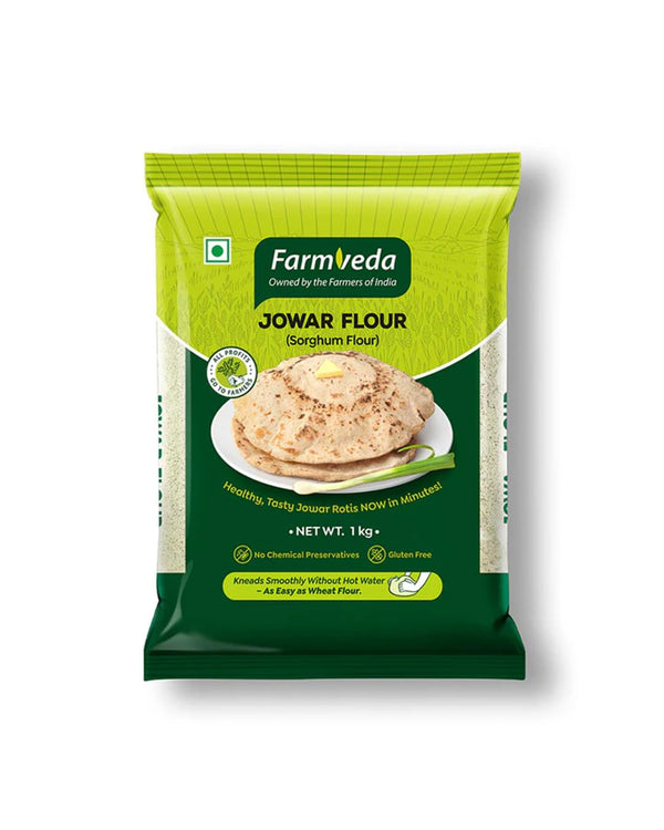 Farm Veda Jowar Flour (Sorghum Flour) - 1 kg | Millet flour