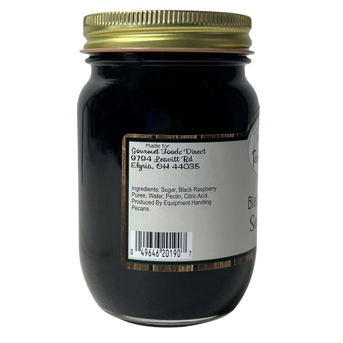 (18 oz) Redhawk Farms Seedless Black Raspberry Jam - Slowcooked Black Raspberry Jelly - Homemade Jams, Jellies