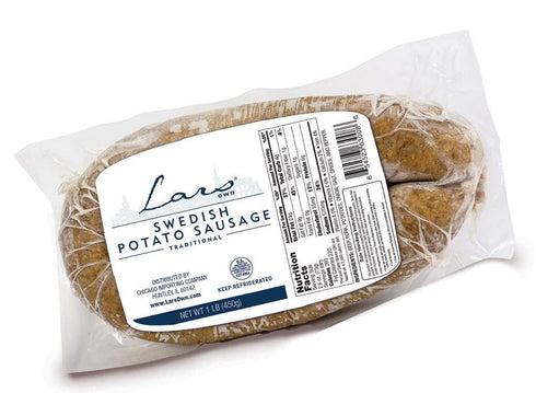 Lars Swedish Potato Sausage - Potatis Korv -1 pound - 2 pack