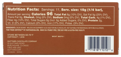 Guittard Bar Chocolate Baking Unsweetened Gluten Free, 6 Ounce