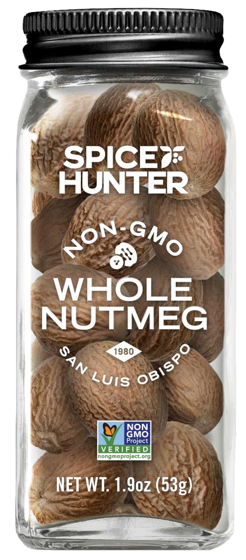 The Spice Hunter Organic Whole Nutmeg, 1.8 oz. Jar