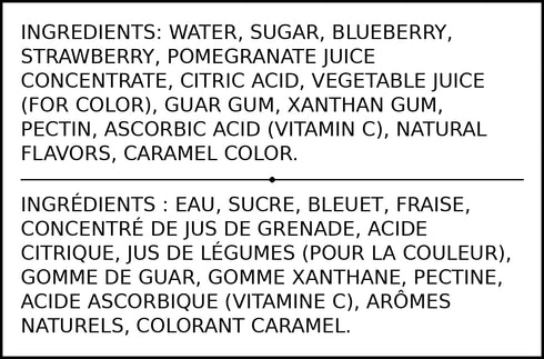 64 Torani Real Fruit Smoothie Mix, Blueberry Pomegranate, Ounce