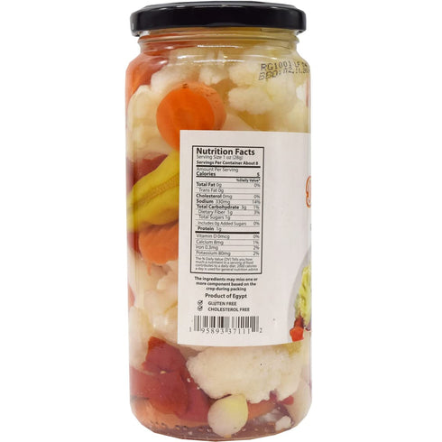 16.9 Oz (Pack 1) Dalida - Giardiniera, Pickled Vegetables
