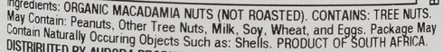 AURORA PRODUCTS Organic Raw Macadamia Nuts, 6 OZ