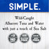 Albacore 4.6 oz (Pack 12) Blue Harbor Fish Co. Wild Solid White Tuna in Water with Sea Salt - Can