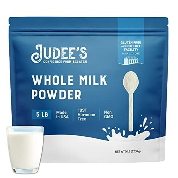 Judee's Gluten Free Whole Milk Powder - Emergency & Travel Friendly for