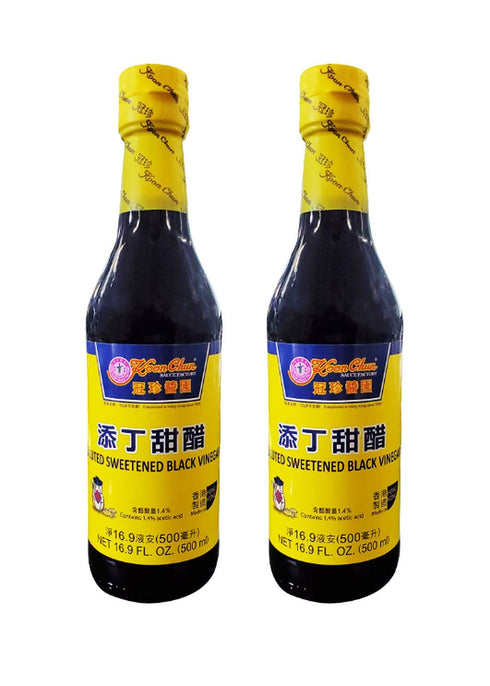 Koon Chun Diluted Sweetened Black Vinegar (2 Pack, Total of 1000ml)