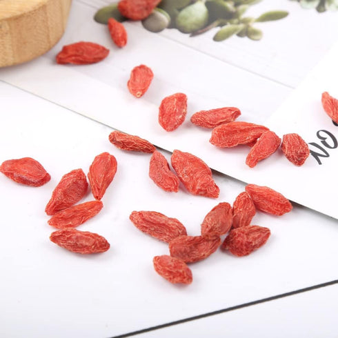 Generic Qi,500 Natural Organic Red Wolfberry Lycium Chinensis Matrimony Hong Gou Grams Bulk Herbs.