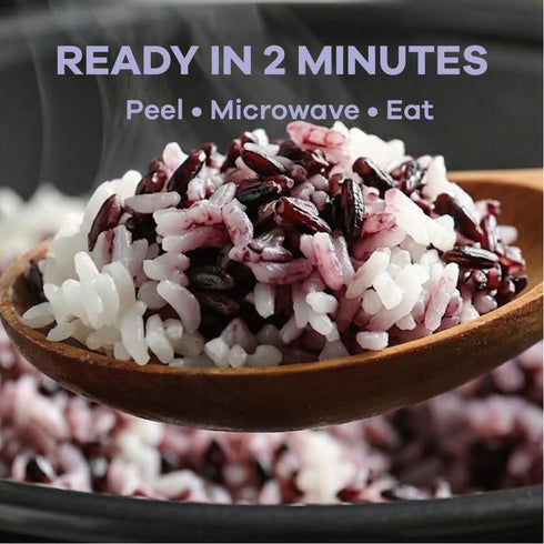 2 7.41 oz (Pack 12) OTOKI Korean Sprouted Black Rice, Antioxidant-Rich Purple Rice Bowls, Gluten-Free & Vegan, Ready