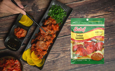 Sadaf Tandoori Masala - 12 Spices for Tikka Masala & Butter Chicken, 3 oz Resealable Bag