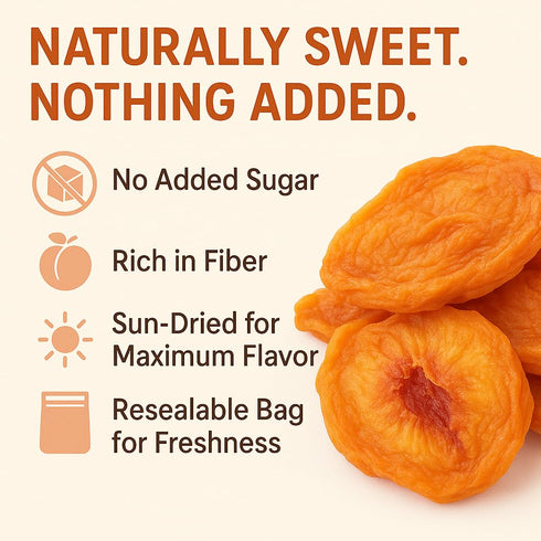 5 Lbs Anna and Sarah Dried Fancy Peaches in Resealable Bag