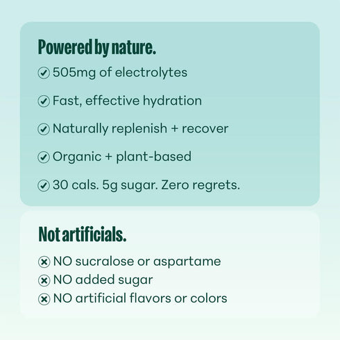 30 Pack 12 (16.9oz) Pack NOOMA Organic Electrolyte Sports Drink | Electrolyte Drink with Organic Coconut Water |