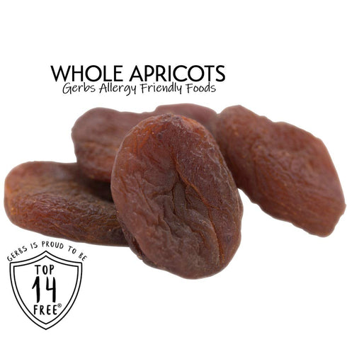 2 lbs. 14 Gerbs Dried Apricots | Unsulfured, No Artificial Additives, Resealable Bag | Naturally Sweet & Chewy | Top