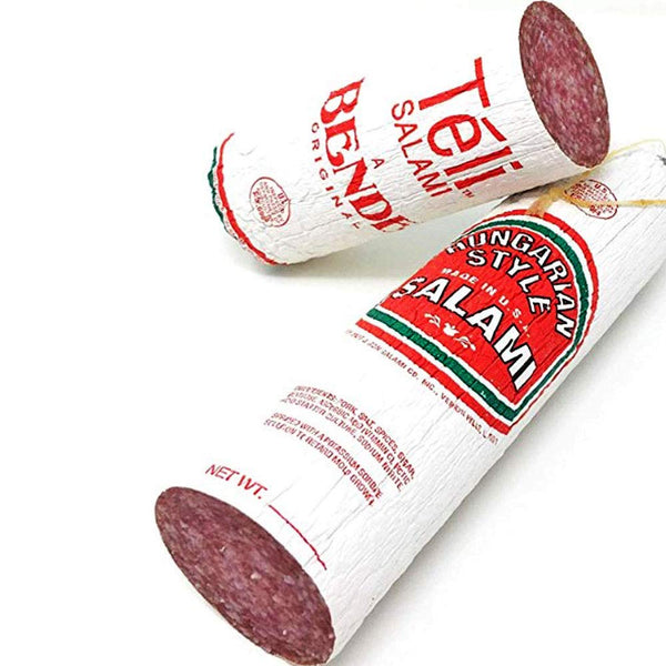 Bende Salami Teli 1.8 Lb - Authentic Hungarian Deli Meat, Perfect Sausage