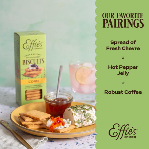 4 Pack Effie's Homemade Biscuits - Gift Box Sampler - Oatcakes, Cocoa, Corn, Hazelnut
