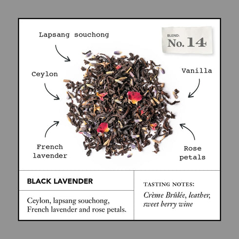 14, 15 1.32oz Steven Smith Teamaker Black Lavender No. Lady Grey, Caffeinated, Sugar-Free, Sustainably Grown Full Leaf