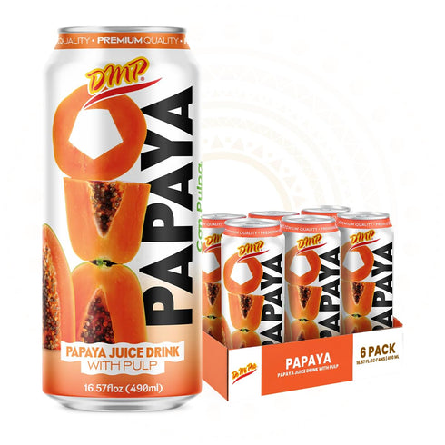 De Mi Pais Papaya Juice with Pulp, Premium Quality, Refreshing Fruit Beverage,