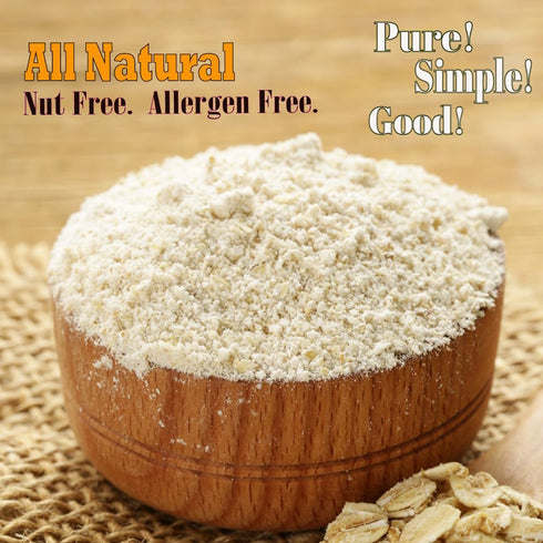 PureOats (4lb 2) 100% Gluten Free Oat Flour Bags - Case Whole Grain, Vegan, Allergen Free for Healthy breakfast