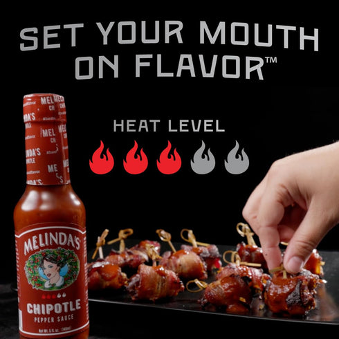 Melinda’s Chipotle Hot Sauce 5oz - Gourmet Sauce with Chipotle Peppers, Keto, Kosher, Vegan, Gluten Free