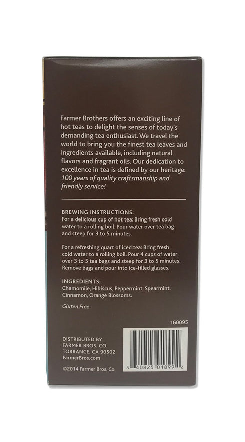 Farmer Brothers Premium Enchanting Moments Herbal Tea - 1/25 ct box