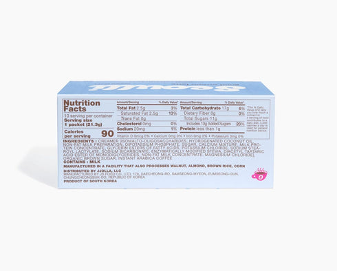 3-in-1 80mg packet, Packets, 10 Packet Seoulli Korean Instant Latte Premium Coffee Sticks with Arabica Beans, Real