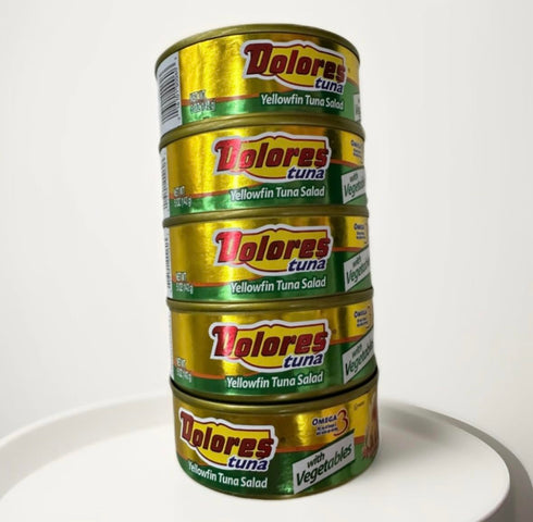 Generic Omega-3, 10 oz Pack 5 Dolores Yellowfin Tuna Salad with Vegetables, Cans
