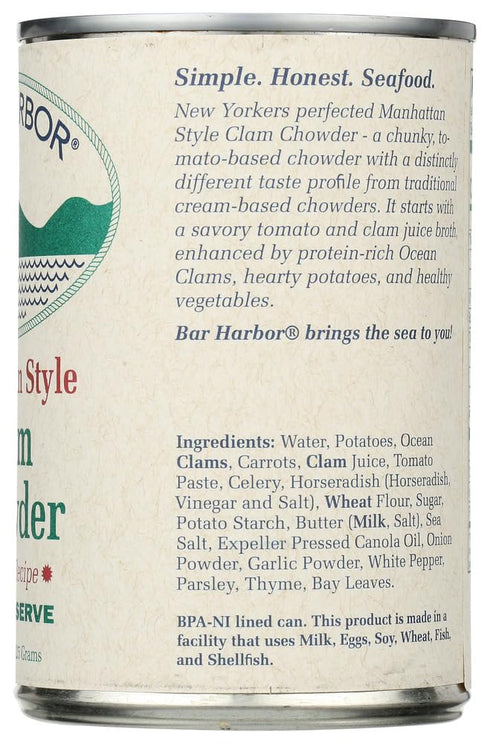 Bar Harbor 15 oz 2 Clam Chowder Manhattan -- - pc