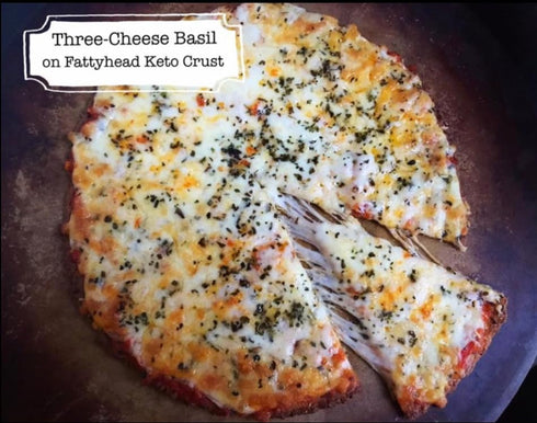Fattyhead 3-Pk 10" Protein Pizza Crust | Baked Almond Flour Flatbread | Diabetic Friendly |Keto~Low Carb | Zero