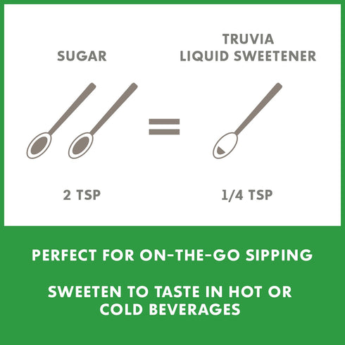 Truvia Organic Zero-Calorie Liquid Stevia Sweetener, Vanilla flavor, 2.7 fluid ounce bottle