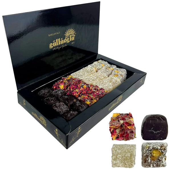 Guellueoglu Gourmet Delight Series: Sultans Confections Assorted Turkish Delight, 8.8oz - 250gr