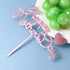 10pcs Happy Mothers Day Cake Toppers Acrylic Picks for Mothers Day Birthday Cake Decoration - Rose Gold