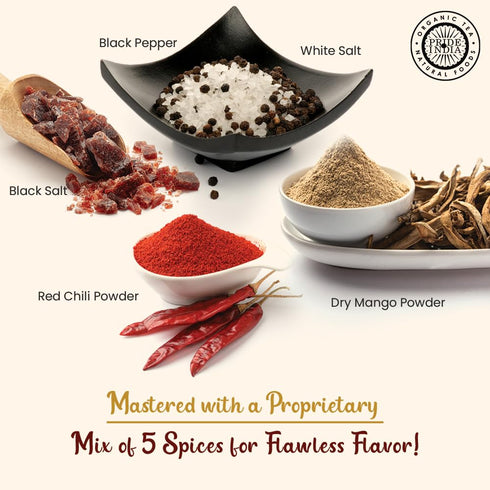 2.45 oz Pride of India Chat Masala Powder | Indian Chaat Masala Seasoning Spice Blend | Tangy & Savory Masala Powder