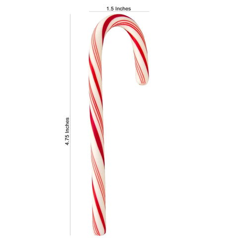 Muchai Innovations 120 Pack Candy Canes Peppermint Flavored Pieces Individually Wrapped Red & White - Holiday Edible