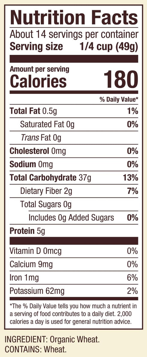 24oz (Pack 4) Bob's Red Mill Organic Creamy Wheat Hot Cereal, of - Organic, Non GMO, Gluten Free, Whole Grain, Vegan