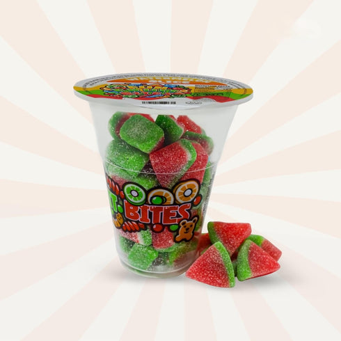 Gummy Gummies 14 Watermelon Slice Cup (Halal) - Mixed Candies Assortment Bag - Individually Wrapped - Sweet and Chewy