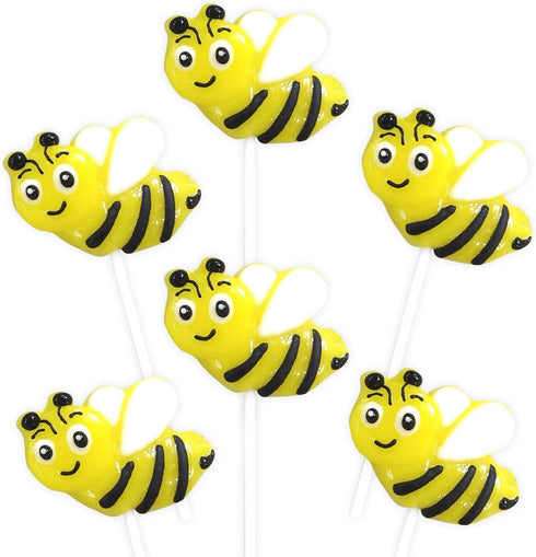 Bee Candy 24 Individually Wrapped Lemon Flavored Suckers Honey Bee Party Favors,