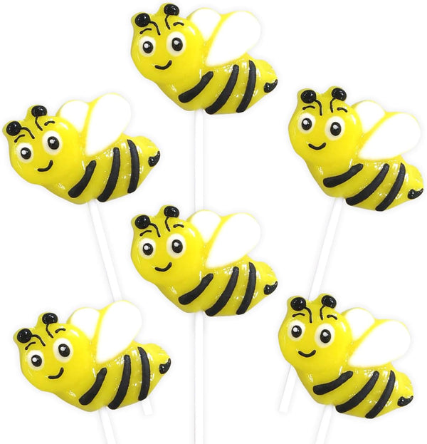 Bee Candy 24 Individually Wrapped Lemon Flavored Suckers Honey Bee Party Favors,