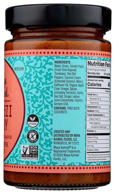Simmer 12.5 6 Maya Kaimal Jalfrezi Curry Medium Indian Sauce, Ounce -- per case. by Maya Kaimal