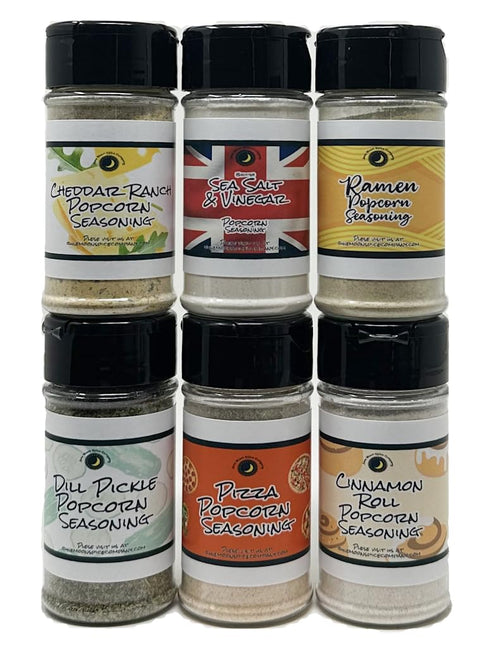 POPCORN SEASONING | Variety 6 Pack | Ramen Flavor | Dill Pickle