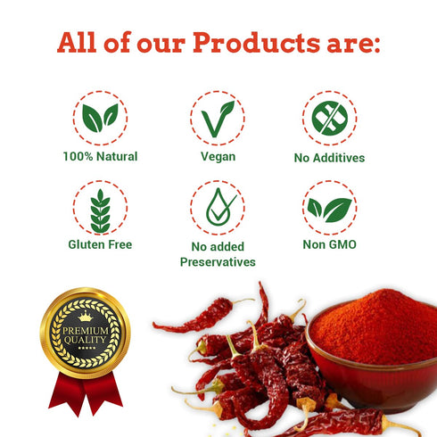 Spice Magic Ground Spices - 100% Pure Kashmiri Chilli Powder, 7oz (200g), Gluten-Free, Non-GMO