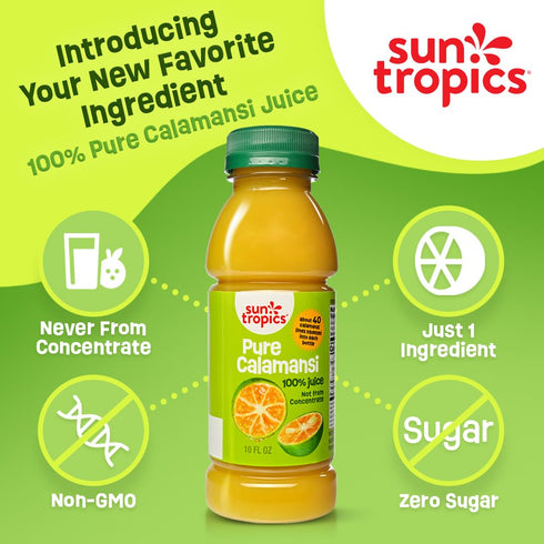 100% 10 (Pack 3) Sun Tropics Pure Calamansi Puree, Ounce of by SunTropics
