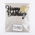 PALASASA Black Gold Glitter Happy Birthday Cake Topper, 40th Anniversary/Birthday Party Decoration